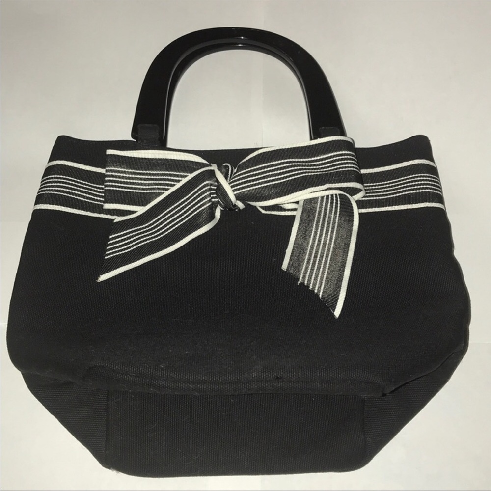 Tiannl,black & white handle bag.